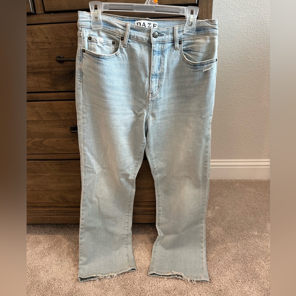 Daze Women's Light Blue Boot Cut Jeans